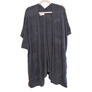 Lululemon Find Your Light Wrap One Size Gray Cotton Polyester Silk Open Front